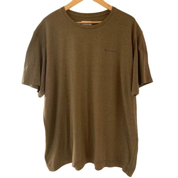 Columbia Men's Green Short Sleeve Crew Neck T-Shirt‎ Size XL G039 - Picture 1 of 6